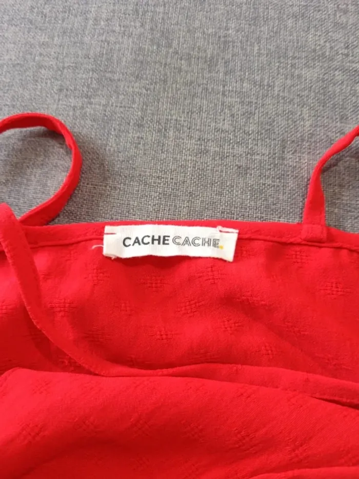 C56 robe rouge Cache Cache 42 - photo numéro 3
