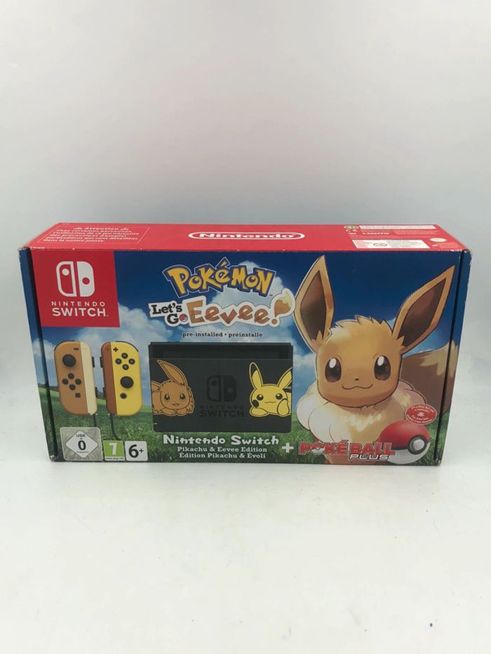 Console de jeu vidéo Nintendo Switch Pokémon Let’s Go Évoli