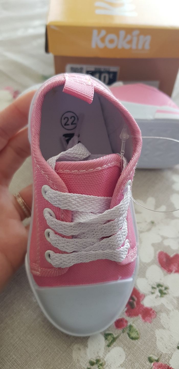 Tennis converse Gemo rose T.22 - photo numéro 3