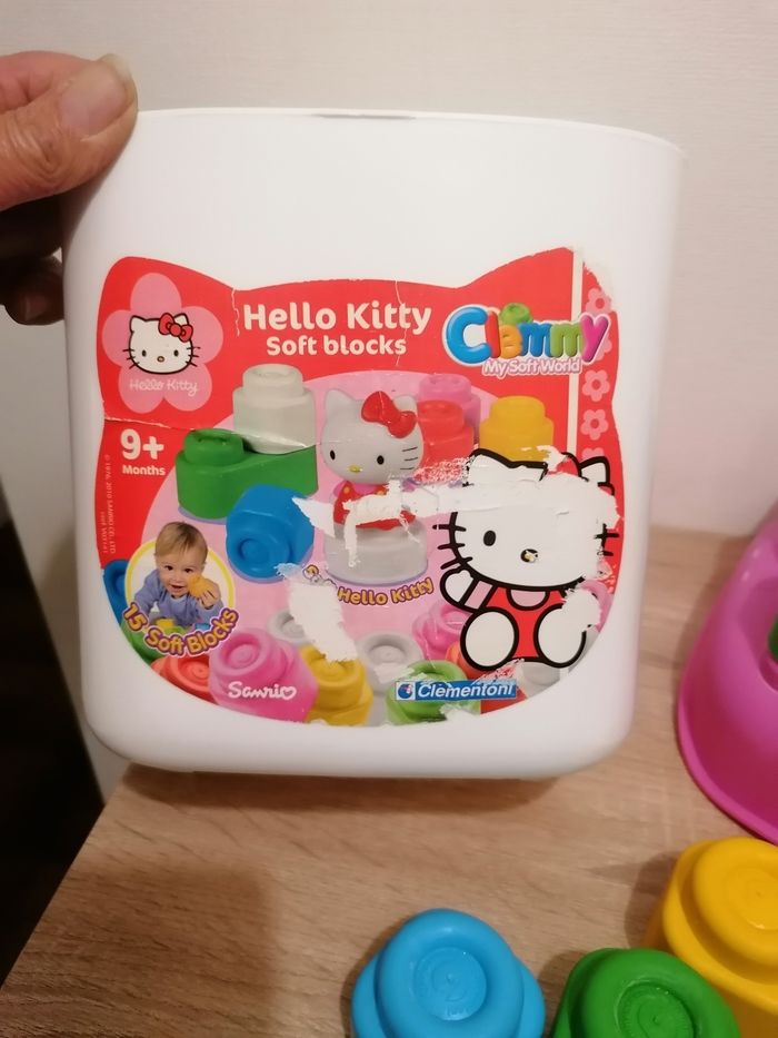 Boîte de blocks 1er âge hello kitty - photo numéro 4