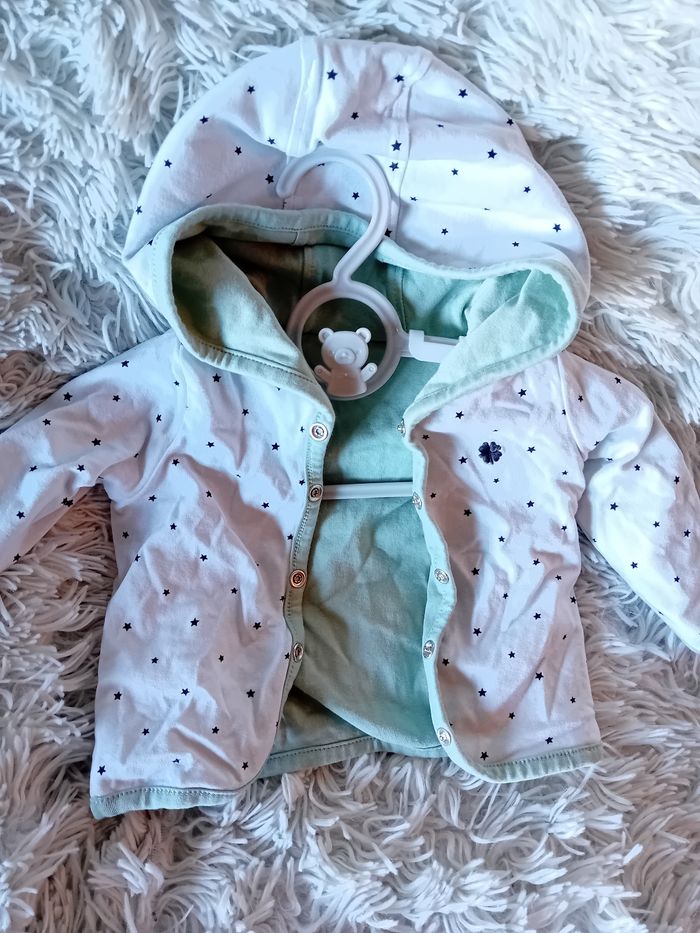 Manteau réversible 1-2 mois - photo numéro 2