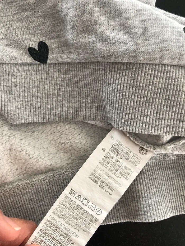 Sweat gris Taille M - photo numéro 5