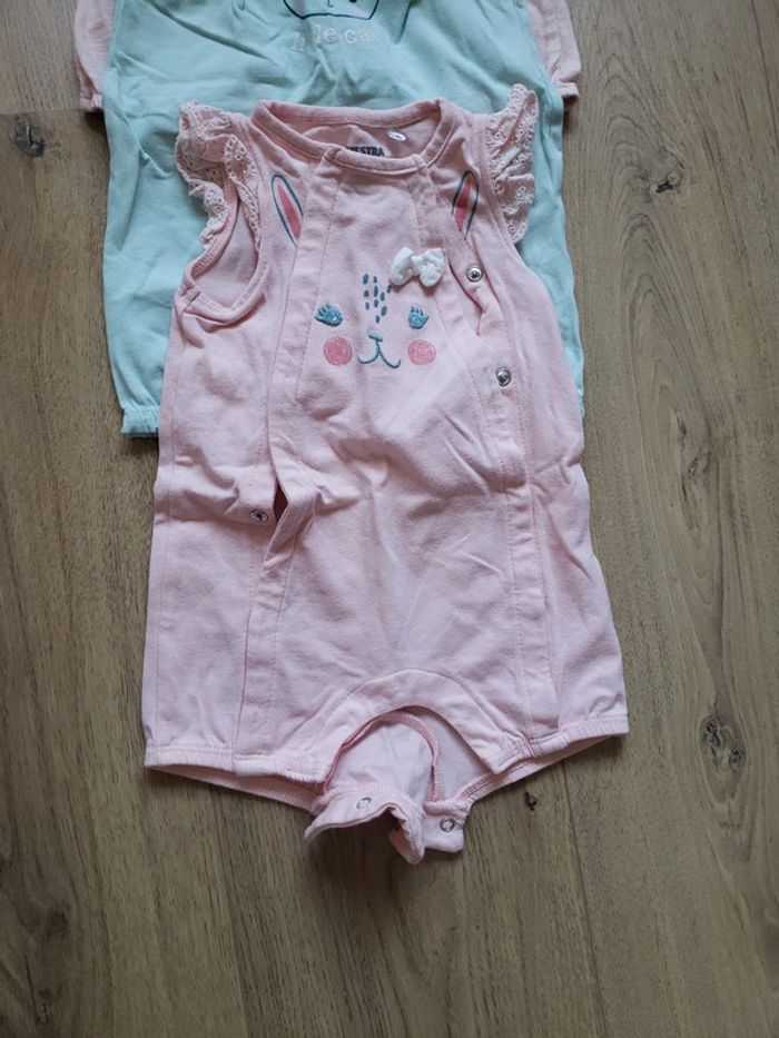 Lot de 3 combi shorts Orchestra 6 mois 67 cm - photo numéro 2