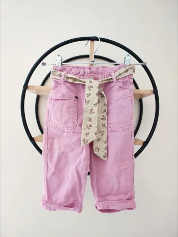 24 mois 2 ans pantalon jean avec ceinture Vertbaudet