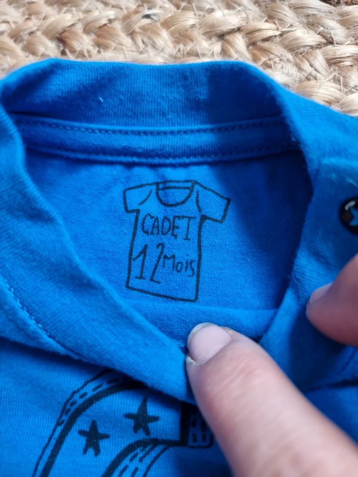 Tee-shirt manches longues cadet Rousselle 12 mois - photo numéro 3