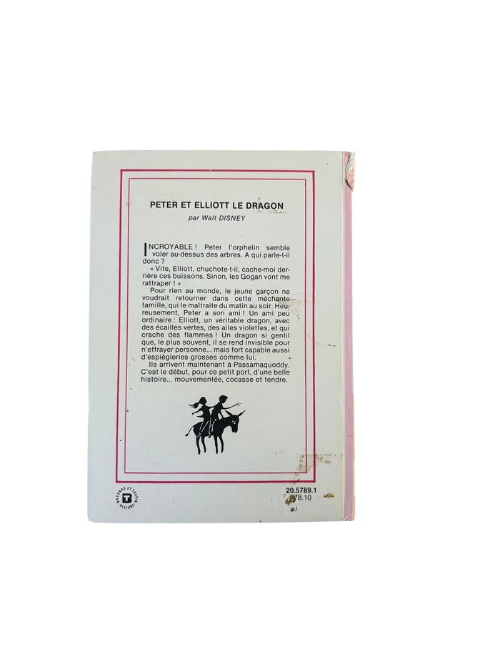 Livre Walt Disney "Peter et Eliott le dragon" année 1982 - photo numéro 2