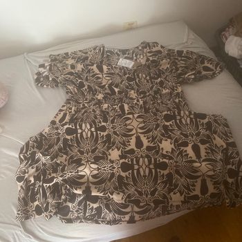 Robe  noir et beige été