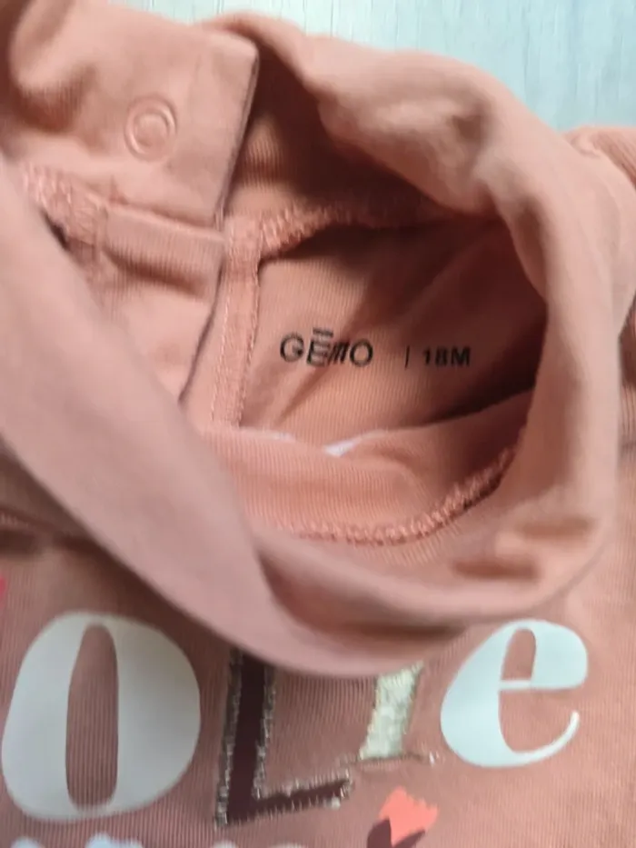 T-shirt manche longue gemo 18 mois - photo numéro 3