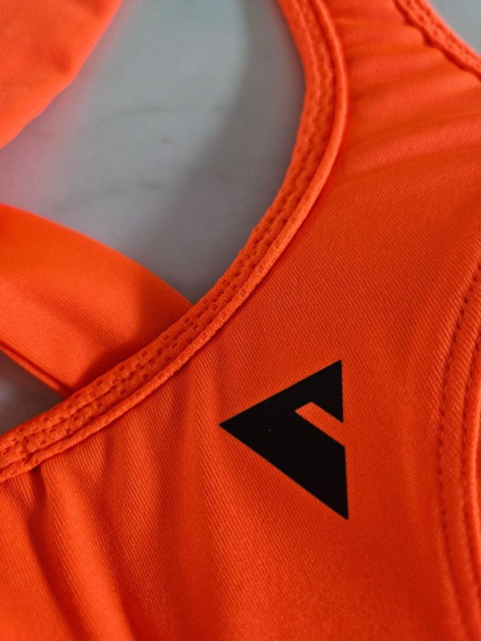 Brassière de sport orange taille XXS - photo numéro 2