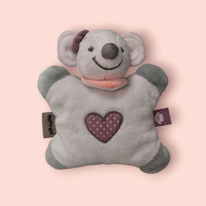 Doudou souris cœur nattou - photo numéro 2