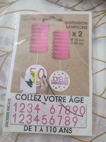 #kytieaccessoiremaison. 2 suspensions de fête anniversaire