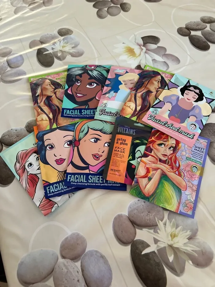 Lot de 10 masques pour le visage Disney