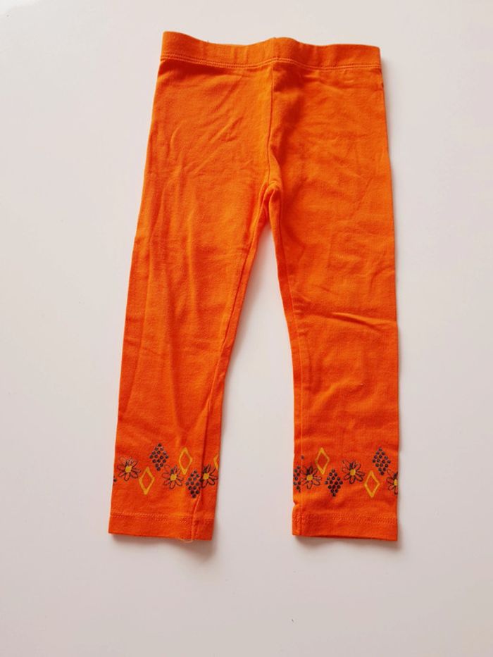 Legging orange Orchestra 18 mois