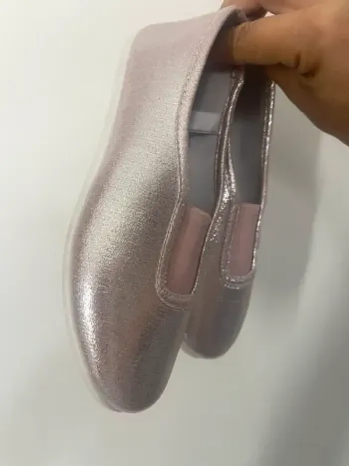 Ballerines tex rose pailletées 33 neuves - photo numéro 3