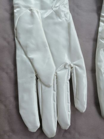 Fetish gants en vinyle blancs t xl