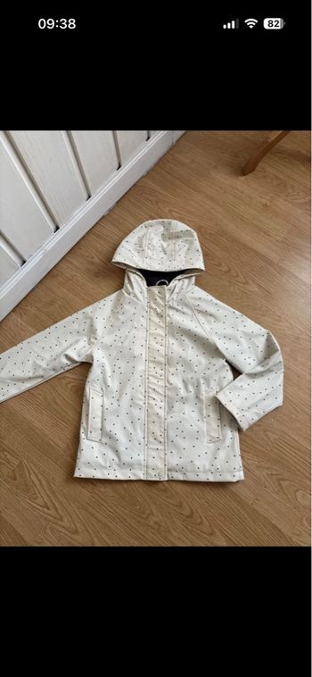 Manteau ciré fille primark taille 7/8 ans 