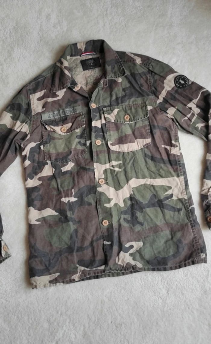 L'originale chemise de l'armée Vietnamienne Le Temps des Cerises LTC M camouflage - photo numéro 2
