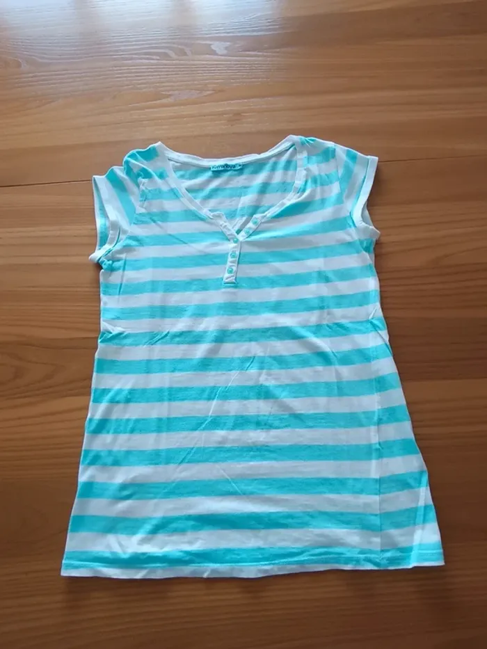 T-shirt rayé Terranova - Taille M - photo numéro 2