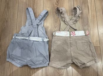 Salopettes shorts 12 mois
