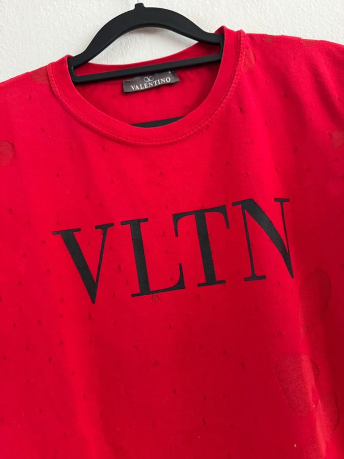 T-shirt VLTN femme rouge M - photo numéro 3