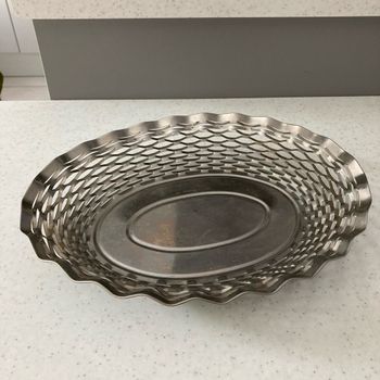 Ancien corbeille en inox