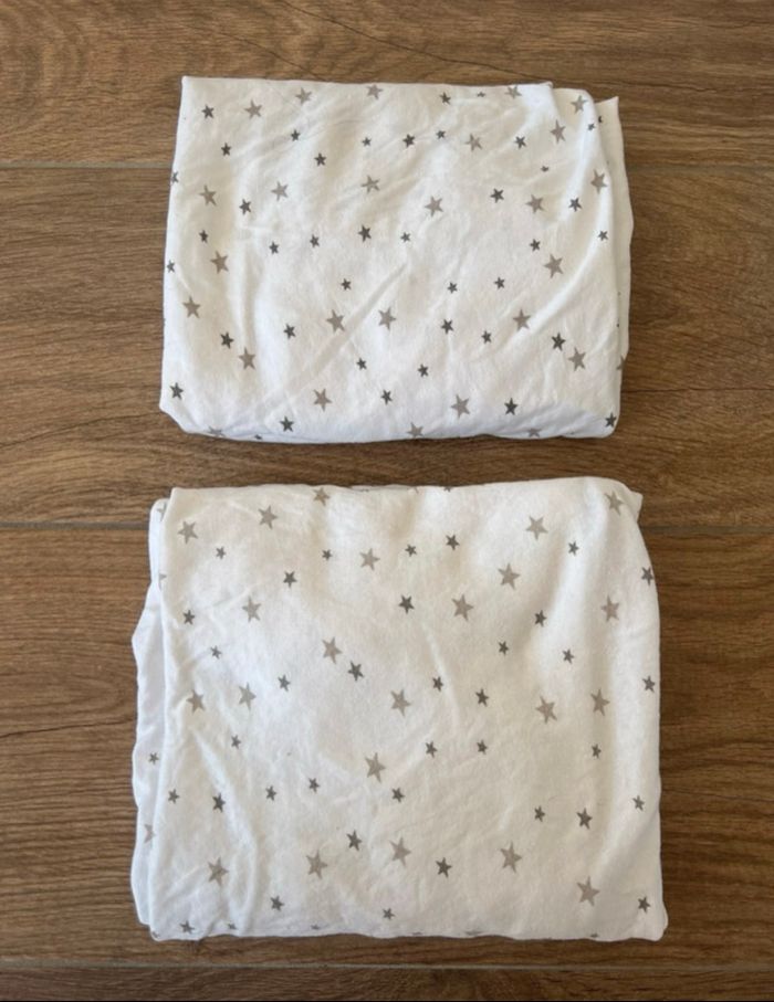 Lot de 2 draps housse bébé