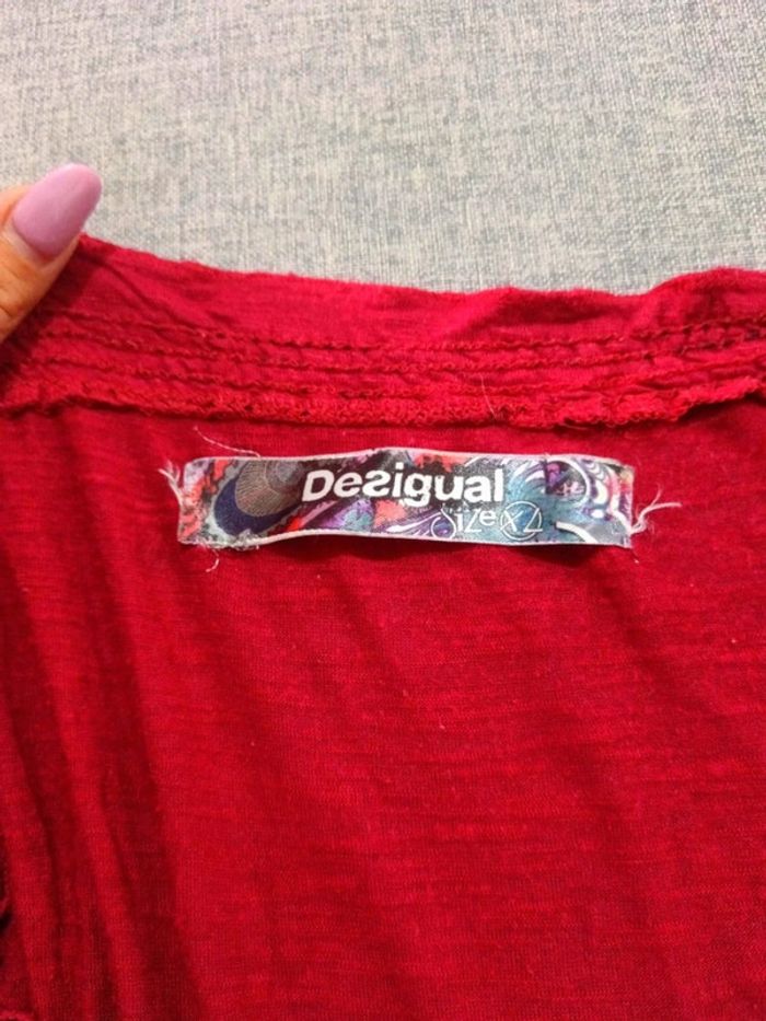 C46 blouse bordeaux Desigual XL - photo numéro 3