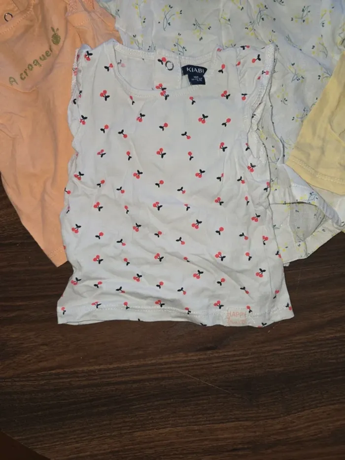Lot de 6 tee-shirt/débardeurs 3 mois - photo numéro 2