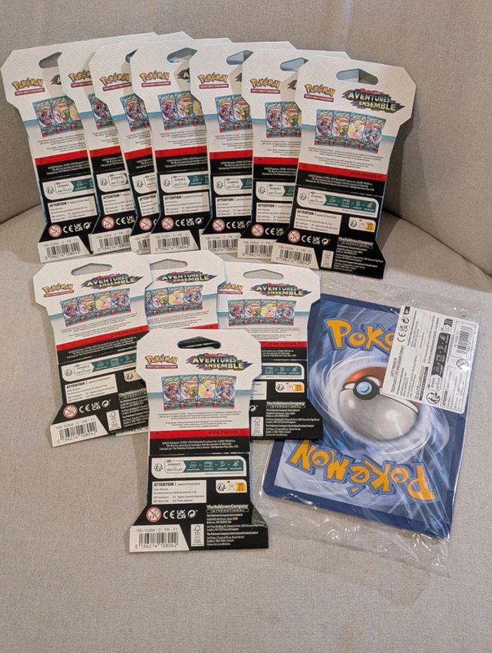 Lot Pokémon de 11 Boosters Aventures Ensemble EV09 Fr - photo numéro 2