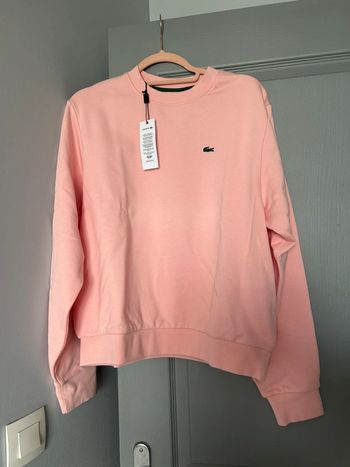 Sweat shirt Lacoste T. 42 neuf rose saumon