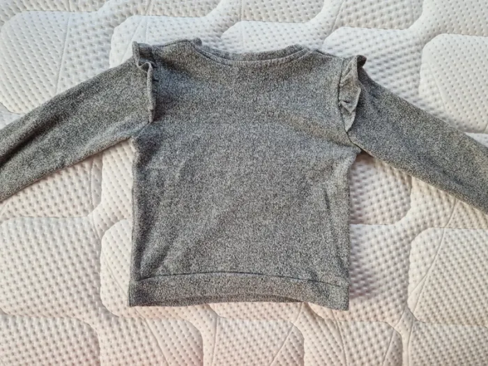 Pull léger fille Liberto gris raleuses 6 ans - photo numéro 3