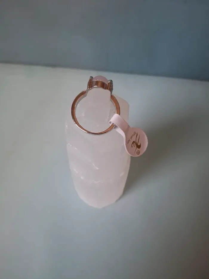 Bague en Quartz rose - Taille 19 - photo numéro 3