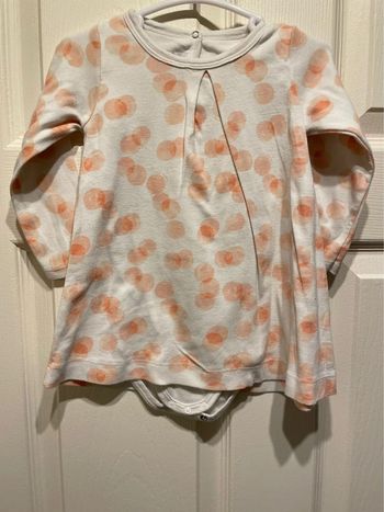 Jolie robe ML/body Petit bateau 18 mois fille