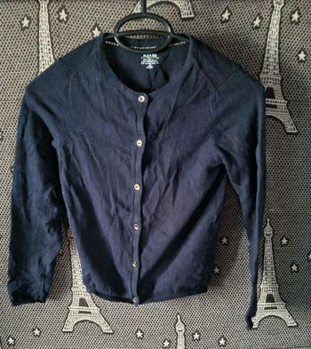 Gilet en maille marine 10ans