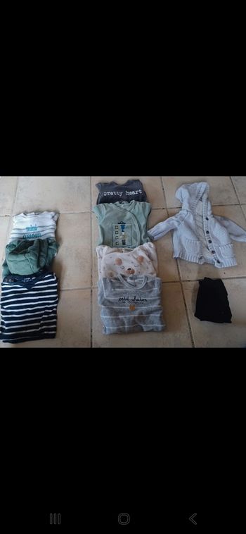 Lot de vetement 1 mois