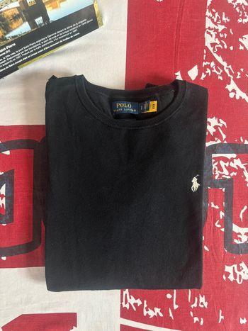 Sweat Ralph Lauren taille S noir logo blanc