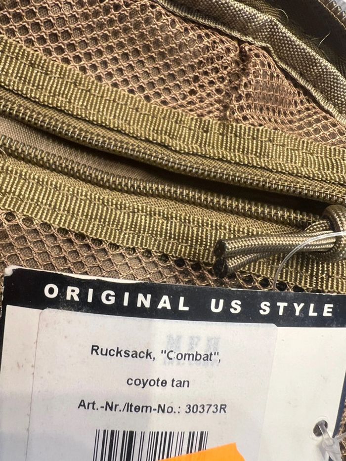 Sac a dos mfh rucksack combat daypack backpack 30373r coyote tan 30x50x25 cm 25l - photo numéro 3