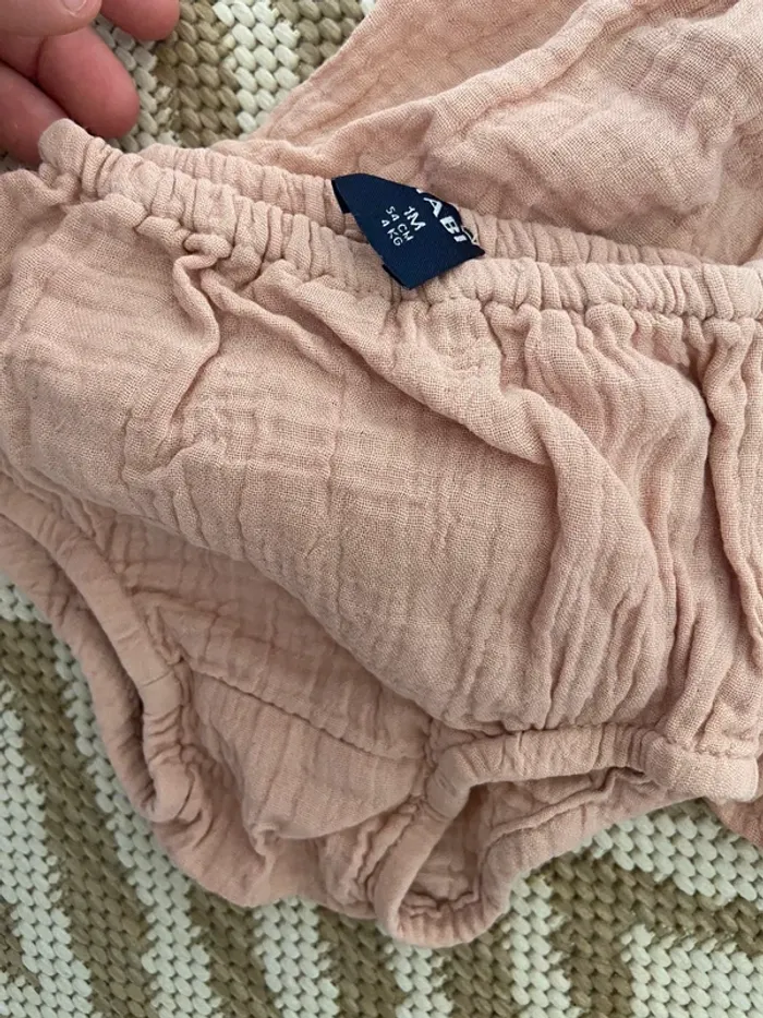 Ensemble robe culotte 1 mois fille - photo numéro 2