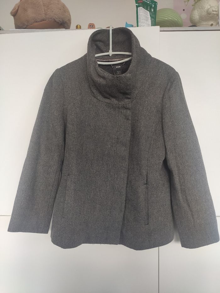 H&M blouson veste 40 % laine 40 - photo numéro 1