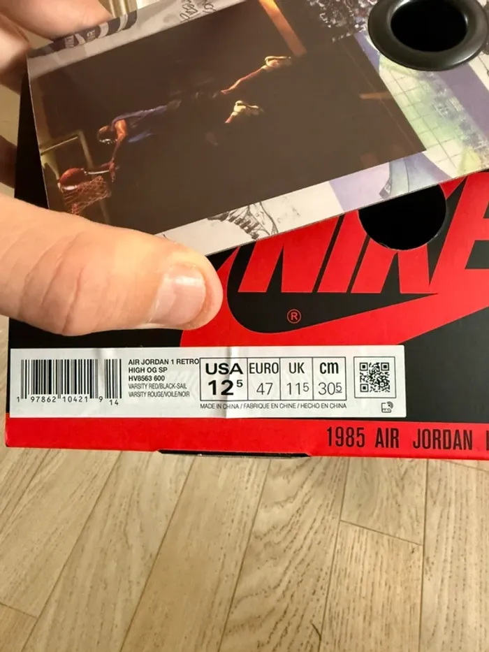 Air Jordan 1 Retro High x Union LA – Rare , Iconique, Authentique – Taille 47 neuve - photo numéro 6