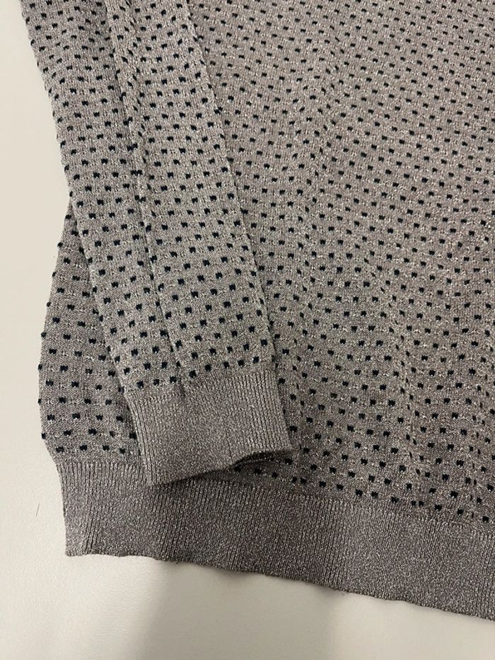 Pull Gris/bleu scintillante Mango L - photo numéro 3