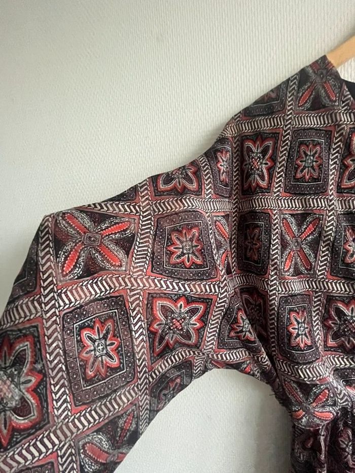 Robe longue ethnique bordeaux - photo numéro 2