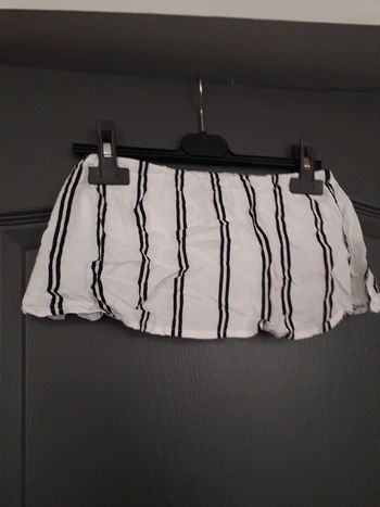 Top court dénudé blanc & bleu 34/XS - Kaido - E