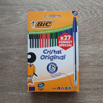 Lot de 27 stylos Bic Cristal Original NEUF