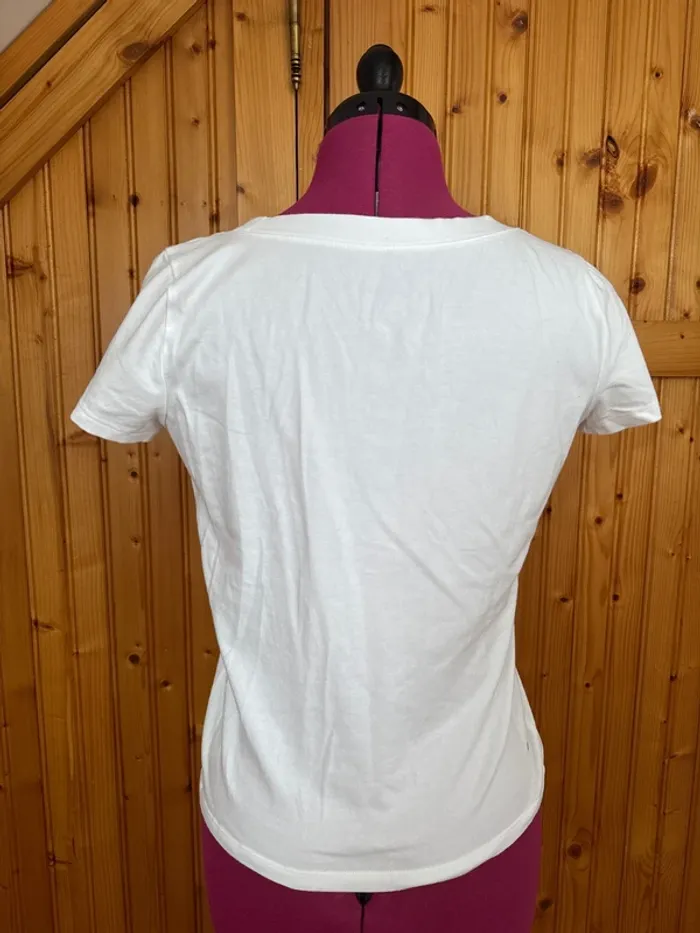 Croc tee shirt blanc Hollister L - photo numéro 3