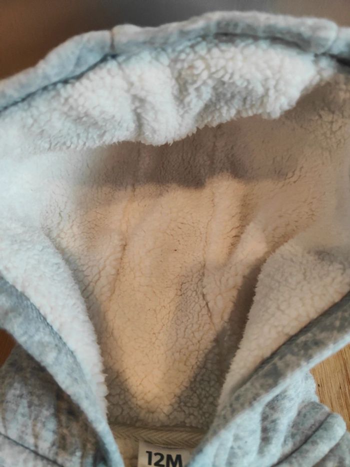 Pull doublé polaire zippé a capuche - photo numéro 2