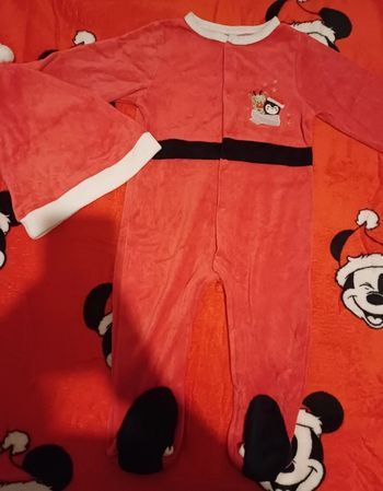 🧸Pyjama de Noël 1 pièce + bonnet taille 36 mois Mots d'enfants
