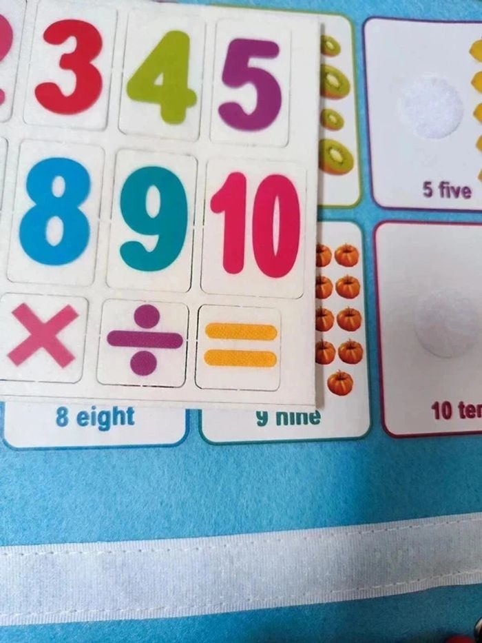 Livre éducatif en feutrine apprentissage - photo numéro 11