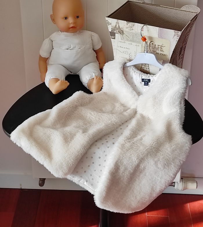Gilet sans manches fille fausse fourrure fille 8 ans