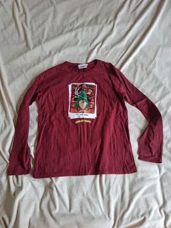 t-shirt garçon bordeaux, manches longues, taille 11/12 ans, marque Zara